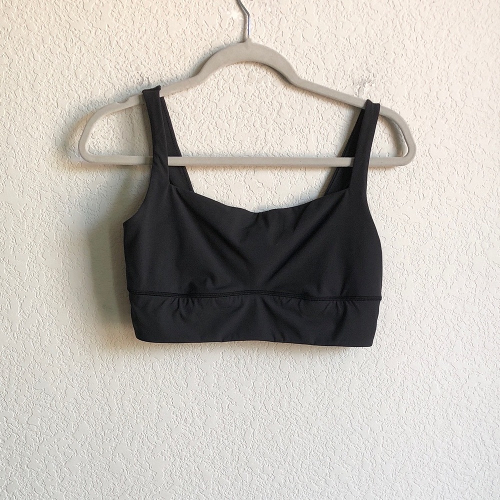Skims Square Neck Bralette Bra Black Large